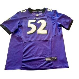 Vtg Ray Lewis Baltimore Ravens Nike NFL On Field Jersey - Mens Size 48 Purple